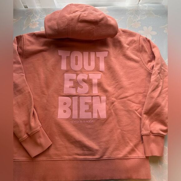 Scotch & Soda Graphic Hoodie Relaxed Fit XS EUC - Picture 4 of 11